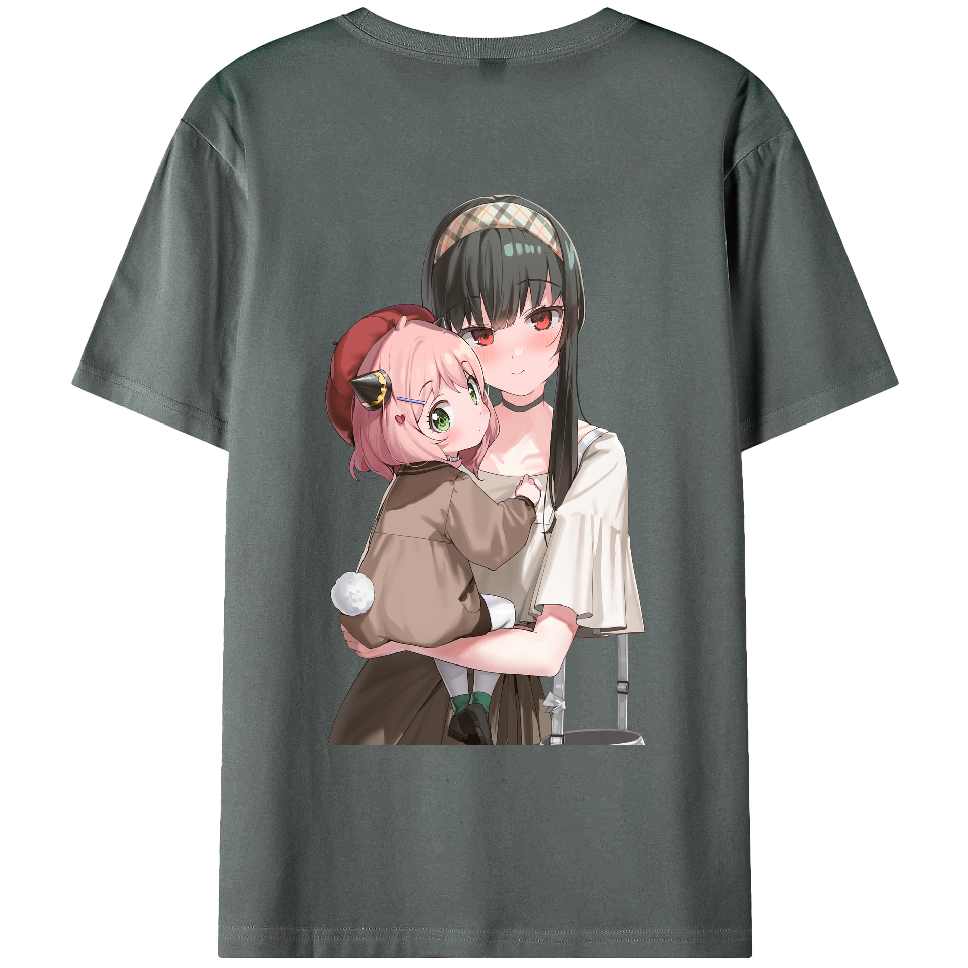（画像用） SPY×FAMILY间谍家家酒 綿100％ メンズ半袖Tシャツ（バックプリント） 通気性